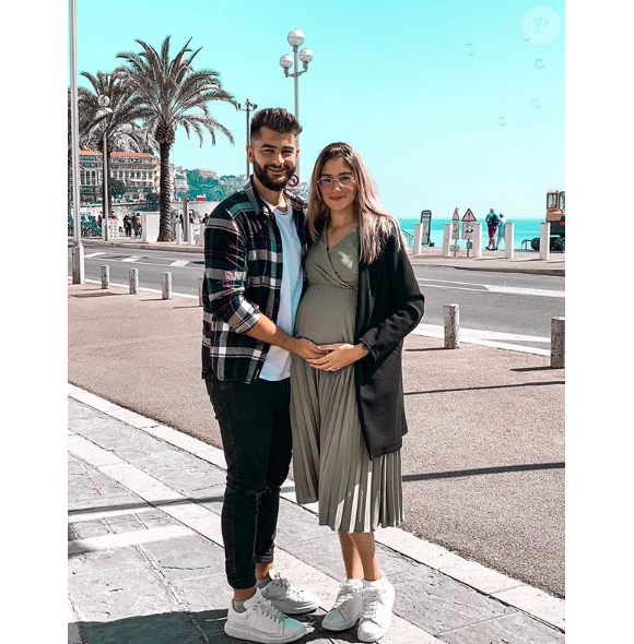 Benoît Assadi et sa femme Jesta, enceinte de leur premier enfant - photo Instagram du 5 mai 2019
