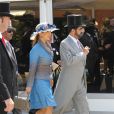  La princesse Haya de Jordanie et le cheik Mohammed Bin Rashid Al Maktoum le 15 juin 2010 à Ascot. 