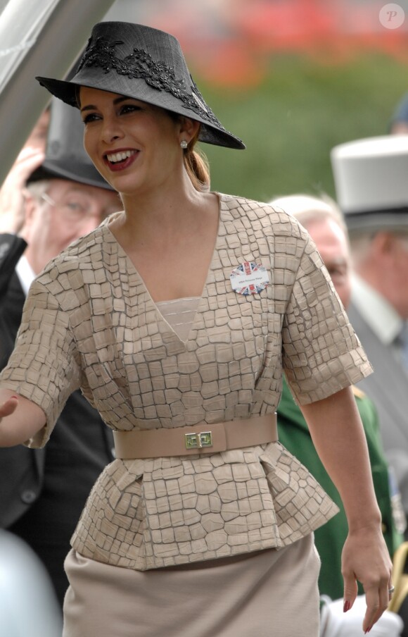 La princesse Haya de Jordanie- 4e jour de la course hippique "Royal Ascot" le 21 juin 2012.