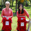 Fabienne et Jade, candidats de "Pékin Express 2019", photo officielle de M6