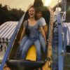 Exclusif - Lily-Rose Depp à la Fête Foraine des Tuileries au Jardin des Tuileries à Paris, le 7 juillet 2019.