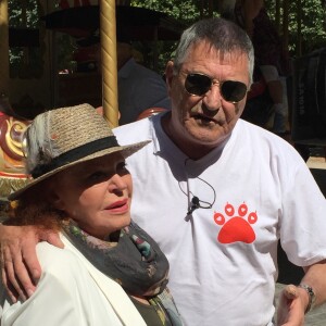 Exclusif - Jean-Marie Bigard et Régine à la Fête Foraine des Tuileries au Jardin des Tuileries à Paris, le 15 juillet 2019.