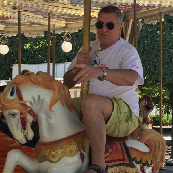 Exclusif - Jean-Marie Bigard à la Fête Foraine des Tuileries au Jardin des Tuileries à Paris, le 15 juillet 2019.