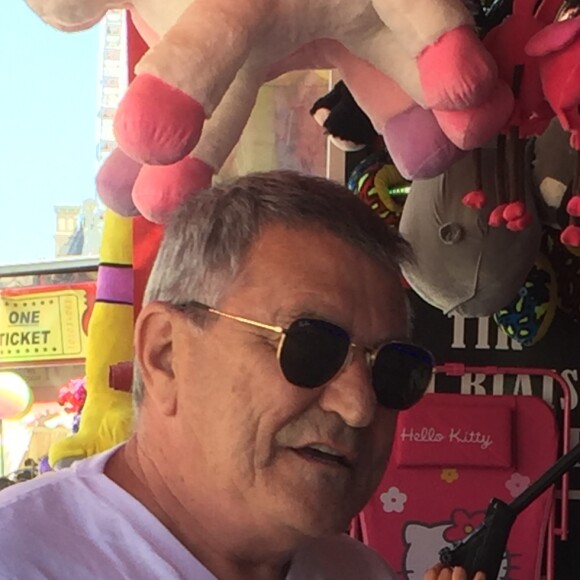 Exclusif - Jean-Marie Bigard et Régine à la Fête Foraine des Tuileries au Jardin des Tuileries à Paris, le 15 juillet 2019.
