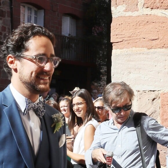 Ségolène Royal - Mariage de Thomas Hollande et de la journaliste Emilie Broussouloux à la mairie à Meyssac en Corrèze près de Brive, ville d'Emiie. Le 8 Septembre 2018. © Patrick Bernard-Guillaume Collet / Bestimage