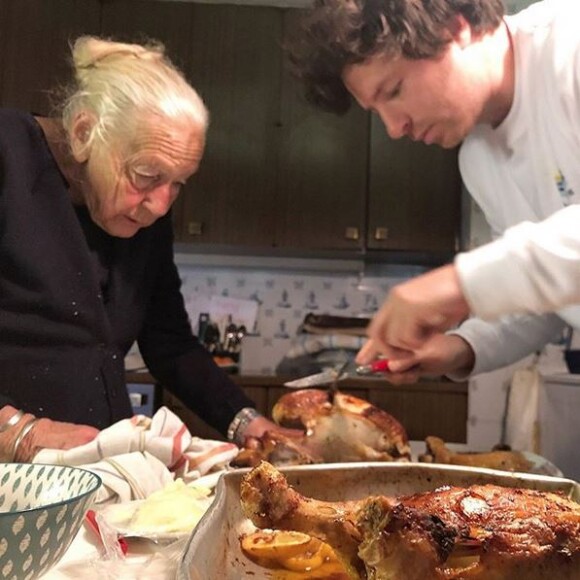 Jean Imbert et sa grand-mère. 2019.