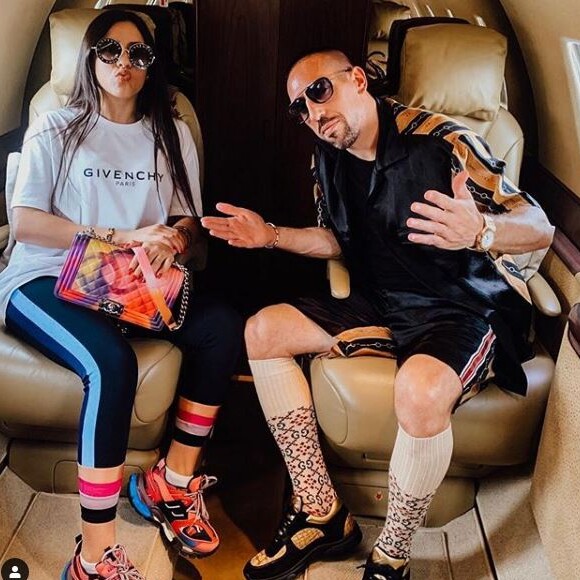 Franck Ribéry souhaite un joyeux anniversaire à sa fille aînée Hiziya sur Instagram le 18 juillet 2019.
