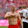 Franck Ribéry célèbre le titre de champion d'allemagne (victoire face à l'Eintracht Francfort) et son dernier match sous les couleurs du Bayern de Munich - Munich le 18 Mai 2019. 18/05/2019 - Munich