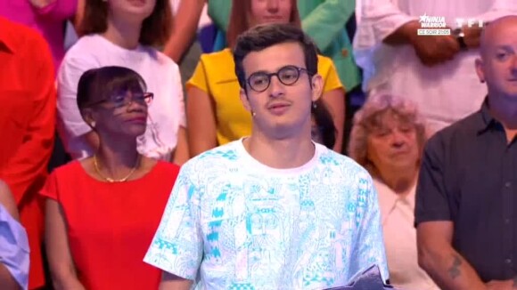Paul gêné par sa maman dans "Les 12 Coups de midi" sur TF1, le 19 juillet 2019.