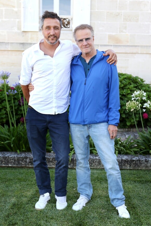 Rodolphe Lauga et Christophe Lambert au Château Grand Puy Ducasse pour la présentation du film "La Source" lors de la 5ème édition "Les Vendanges du 7ème Art : Festival International du Film en Médoc" à Pauillac, le 10 juillet 2019. © Patrick Bernard/Jean-Marc Lhomer/Bestimage