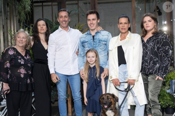 Maguy Ducruet, Kelly-Marie Lancien et son mari Daniel Ducruet, Linoué Ducruet, Louis Ducruet, la princesse Stéphanie de Monaco, Camille Gottlieb lors du premier défilé Alter Designs, la marque de Pauline Ducruet, lors de la Fashion Week de Paris le 18 juin 2019. © Cyril Moreau/Bestimage