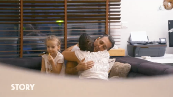 Daniel Ducruet avec ses filles Pauline Ducruet et Linoué Ducruet, chez lui au Cap d'Ail, dans le magazine Story : des vies hors normes diffusé sur M6 le 21 juillet 2019.
