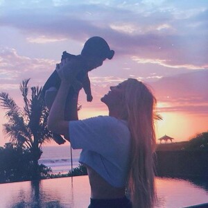 Khloé Kardashian et sa fille True Thompson.