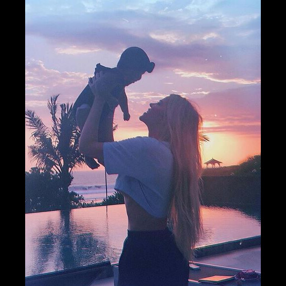 Khloé Kardashian et sa fille True Thompson.