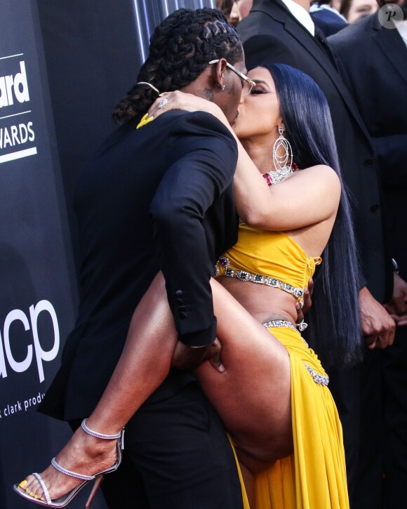 Offset et sa compagne Cardi B - People à la soirée des "Billboard Music Awards 2019" au MGM Grand Garden Arena à Las Vegas. Le 1er mai 2019