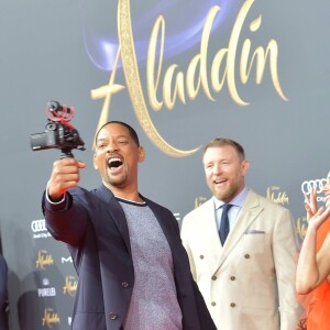 Guy Ritchie, Will Smith, Naomi Scott, Mena Massoud à l'avant-première du film "Aladdin" au cinéma UCI Luxe Mercedes Platz à Berlin, Allemagne, le 11 mai 2019.