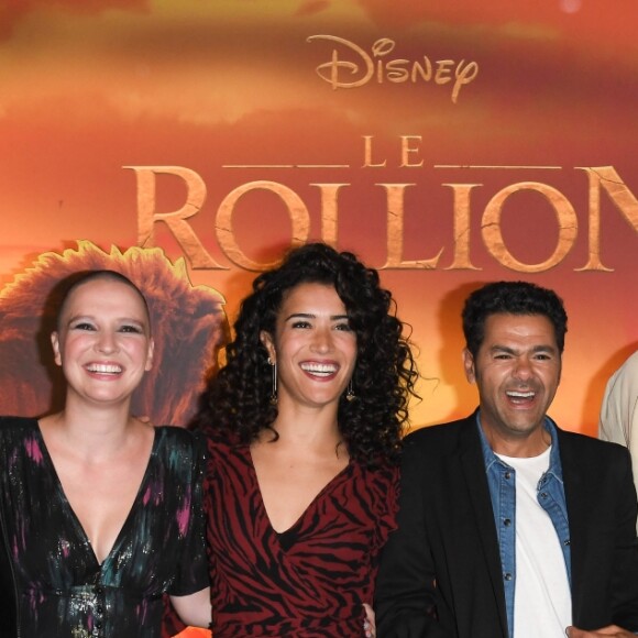 Rayane Bensetti, Anne Sila, Sabrina Ouazani, Jamel Debbouze, Jean Reno et Alban Ivanov - Projection exceptionnelle du nouveau Disney "Le Roi Lion" au Grand Rex à Paris le 11 juillet 2019. © Coadic Guirec/Bestimage