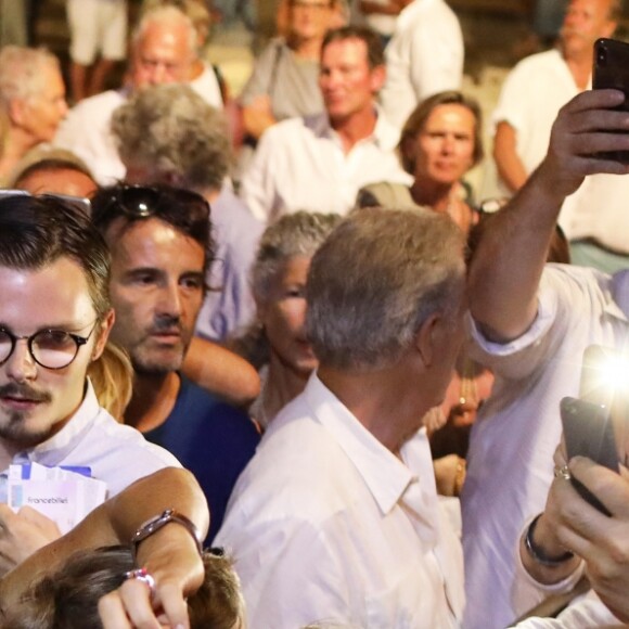 Semi-exclusif - Renaud Muselier, Nicolas Sarkozy - Carla Bruni-Sarkozy en concert au théâtre de Verdure du Grand Jardin à Le Lavandou le 23 juillet 2019. © Dominique Jacovides-Cyril Moreau/Bestimage