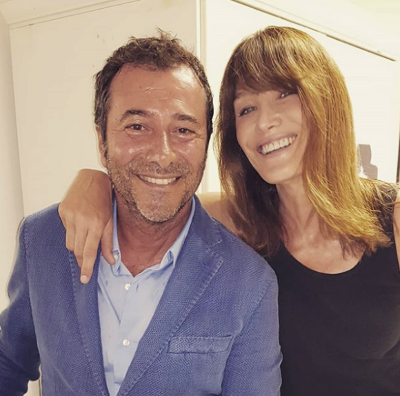 Bernard Montiel et Carla Bruni sur Instagram.