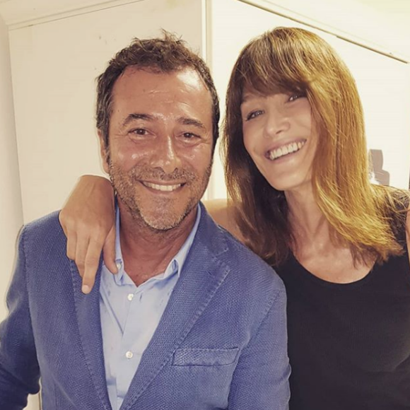 Bernard Montiel et Carla Bruni sur Instagram.