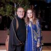 Elie Saab et son épouse Claudine assistent au mariage de leur fils Elie Saab Jr et Christina Mourad à Faqra. Le 19 juillet 2019.