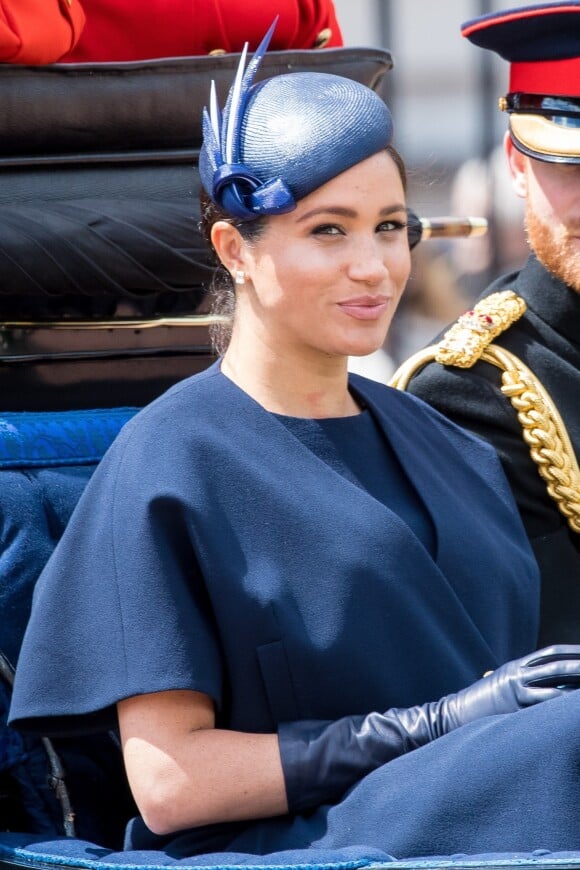 Meghan Markle, duchesse de Sussex, lors de la parade Trooping the Colour à Londres, le 8 juin 2019.