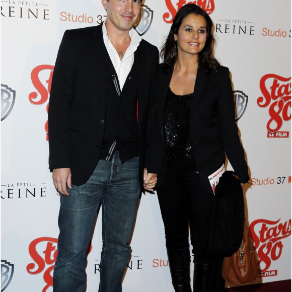 Faustine Bollaert et son mari Maxime Chattam - Avant-premiere du film "Stars 80" au Grand Rex a Paris le 19 octobre 2012