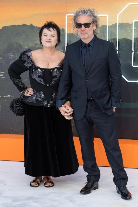 Dexter Fletcher et sa femme Dalia Ibelhauptaite - Avant-première du film "Once Upon a Time in Hollywood" au Odeon Leicester Square à Londres, le 30 juillet 2019.