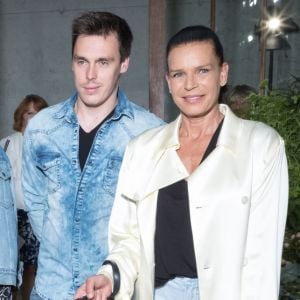 Camille Gottlieb, Louis Ducruet et la princesse Stéphanie de Monaco - Défilé Alter Designs mode homme printemps-été 2020, le premier défilé de Pauline Ducruet dans le cadre de la Fashion Week de Paris à la Cartonnerie à Paris le 18 juin 2019. © Cyril Moreau/Bestimage