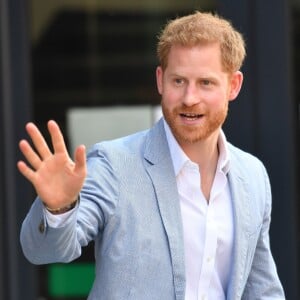 Le prince Harry, duc de Sussex visite l'Université Sheffield Hallam et découvre les nouvelles technique de recherche et d'apprentissage de l'université. Sheffield, le 25 juillet 2019.