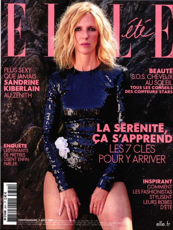 Sandrine Kiberlain dans "Elle", le 2 août 2019.