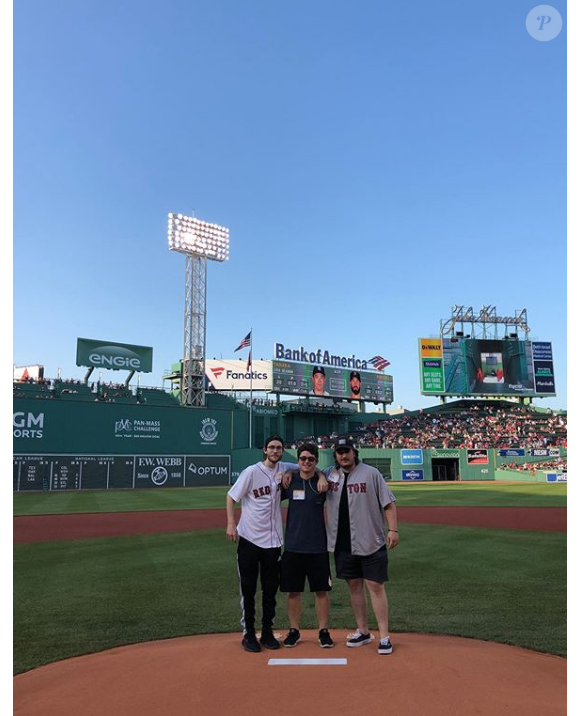 René-Charles Angélil et son meilleur John Hallet ont passé un peu de temps à Boston, le 27 juillet 2019