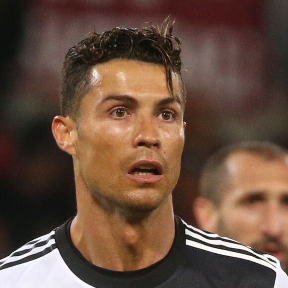 Cristiano Ronaldo lors du match de football de Serie A TIM opposant l'As Roma à la Juventus au stade olympique de Rome, Italie, le 12 mai 2019.