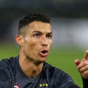 Cristiano Ronaldo lors du match de football de Serie A opposant la Juventus Turin à la S.S. Lazio au stade olympique de Rome, Italie, le 27 janvier 2019.