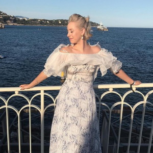 Jazmin Grimaldi, la fille aînée du prince Albert, de passage à Monaco cet été. Août 2019.