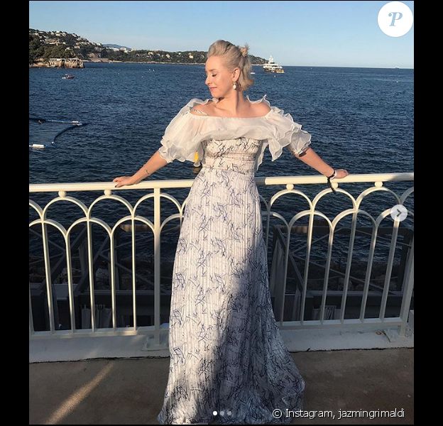 Jazmin Grimaldi, la fille aînée du prince Albert, de passage à Monaco cet été. Août 2019.