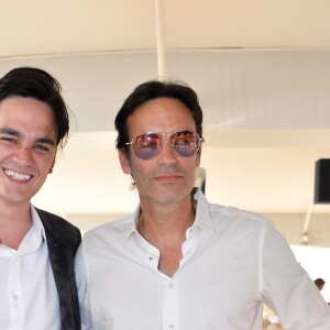 Exclusif - Anthony Delon et son frère Alain-Fabien Delon - Tente - People au dîner - Longines Paris Eiffel Jumping au Champ de Mars à Paris, France, le 5 juillet 2019. © Veeren Ramsamy/Bestimage