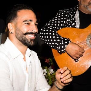 Adil Rami assiste à la soirée des 50 ans de l'hôtel le Mas de Bellevue à Saint-Tropez, Côte d'Azur, France, le 8 août 2019. © Jack Tribeca/Bestimage