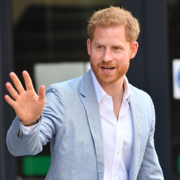 Le prince Harry, duc de Sussex visite l'Université Sheffield Hallam et découvre les nouvelles technique de recherche et d'apprentissage de l'université. Sheffield, le 25 juillet 2019.