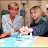 Diana à l'hôpital St Markl de Londres en 1997.