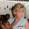 Lady Diana en Angola en 1997.