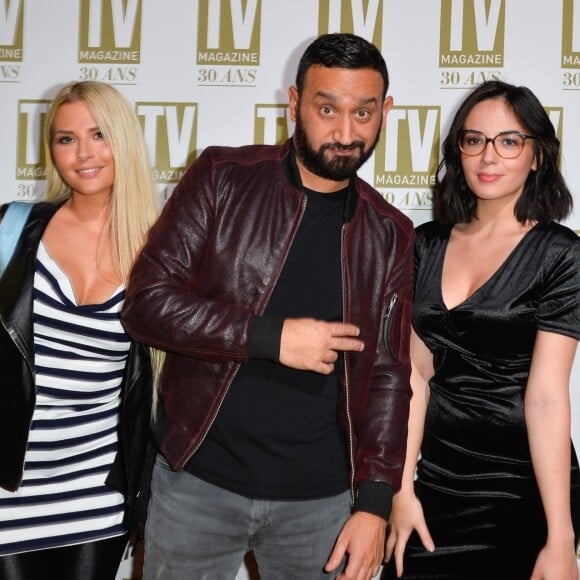 Exclusif - Kelly Vedovelli, Cyril Hanouna, Agathe Auproux - Soirée d'anniversaire des 30 ans de TV Magazine au Pavillon des Champs-Elysées à Paris le 17 octobre 2017. © Coadic Guirec/Bestimage