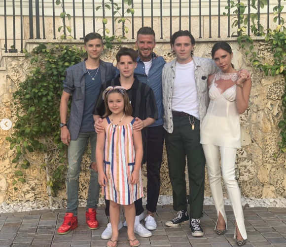 Les vacances estivales de la famille Beckham (été 2019).