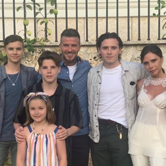Les vacances estivales de la famille Beckham (été 2019).