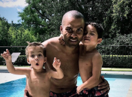 Tony Parker assorti avec ses fils en vacances