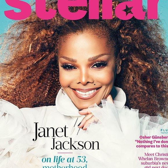 Janet Jackson en couverture du magazine Stellar. Août 2019.