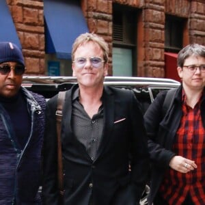 Kiefer Sutherland arrive à AOL Build Series à New York, le 9 mai 2019