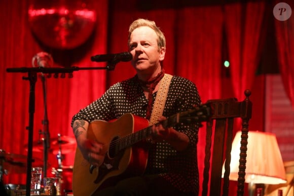 Kiefer Sutherland en concert au Stage Club à Hambourg le 3 avril 2019. 03/04/2019 - Hamburg