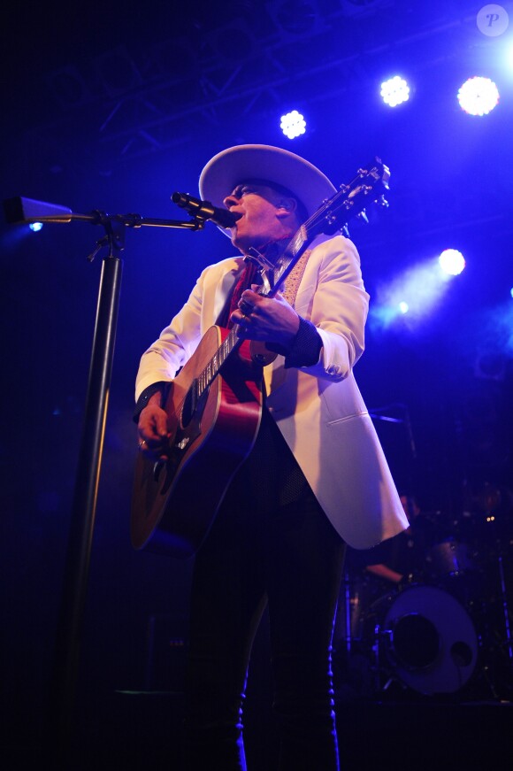 Kiefer Sutherland en concert à " The Electric Ballroom" dans le quartier de Camden à Londres, le 21 juin 2018.