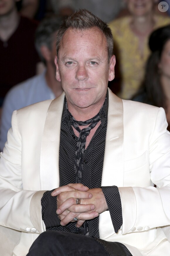 Kiefer Sutherland sur le plateau de l'émission "Markus Lanz" à Hambourg, le 30 mai 2018. © Future-Image via Zuma Press/Bestimage